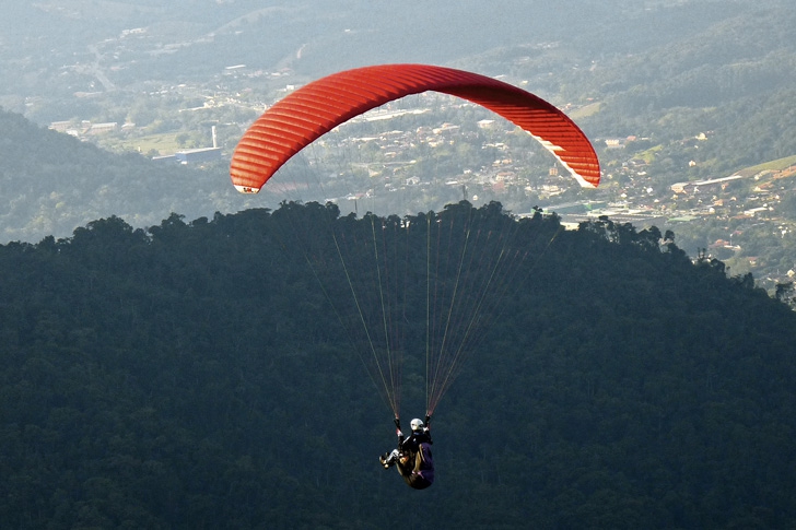 Man Rescued After Falling From Paraglider