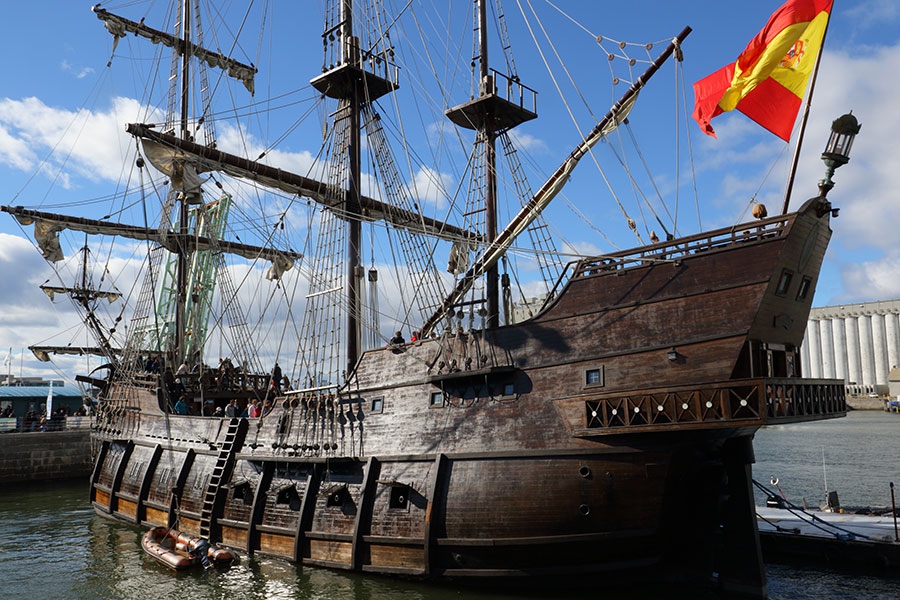 Replica Spanish Galleon Docks In Costa Del Sol After Atlantic Voyage