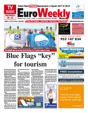 Euro Weekly News - Costa de Almeria 27 June - 3 July 2019 Issue 1773