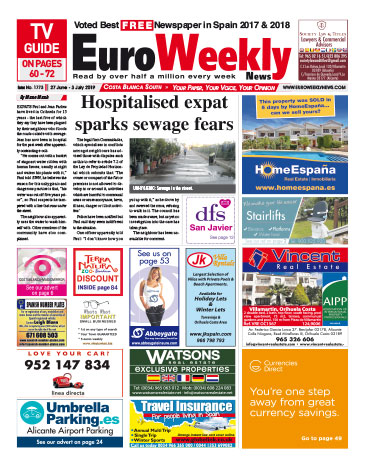 Euro Weekly News - Costa Blanca South 27 June - 3 July 2019 Issue 1773