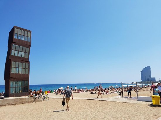 British tourists in fight with metal poles on Barcelona beach