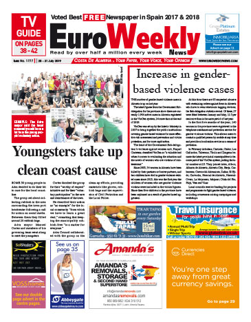 Euro Weekly News - Costa de Almeria 25 - 31 July 2019 Issue 1777