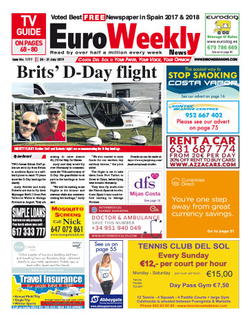 Euro Weekly News - Costa del Sol 25 - 31 July 2019 Issue 1777