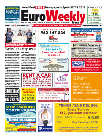 Euro Weekly News - Costa del Sol 8 - 14 August 2019 Issue 1779