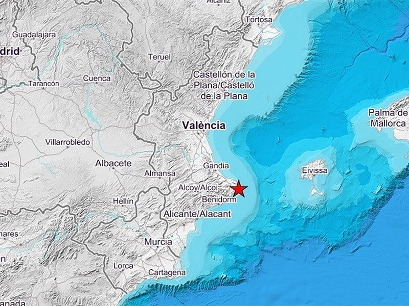 An earth tremor sets off panic in Marina Alta.