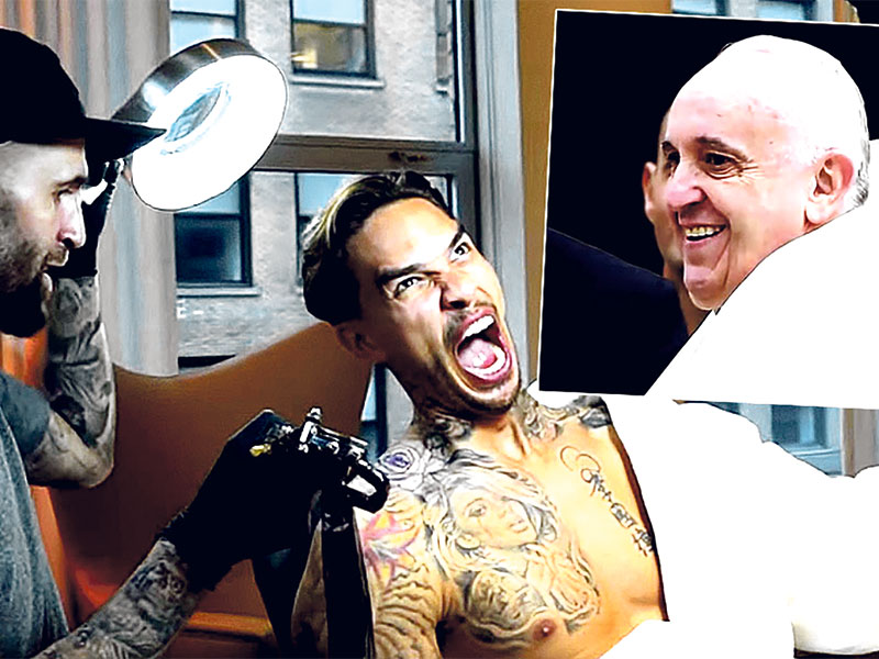 Exquisite pain: ... and even the Pope approves.