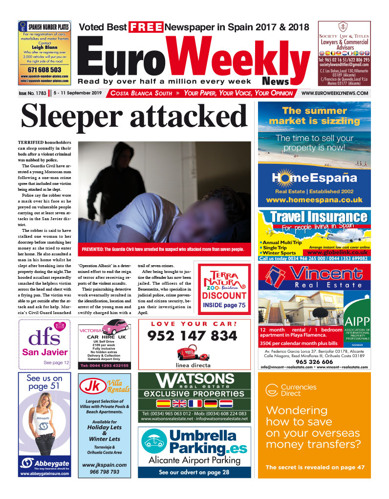 Costa Blanca South 5 - 11 September 2019 Issue 1783