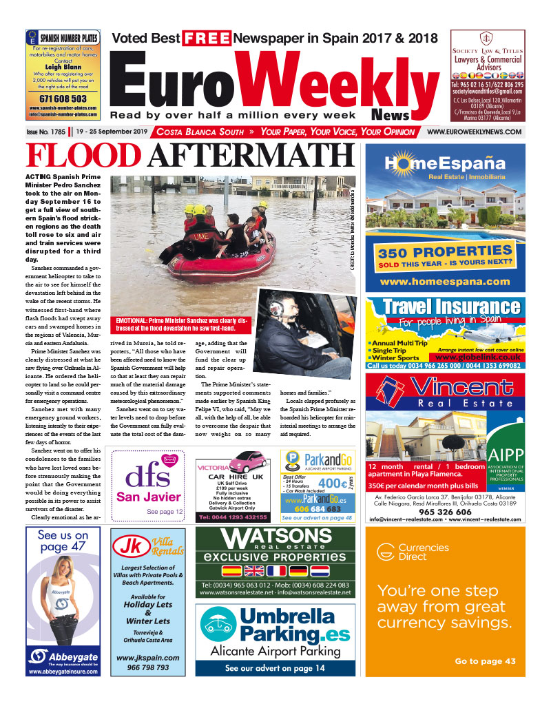 Costa Blanca South 19 - 25 September 2019 Issue 1785
