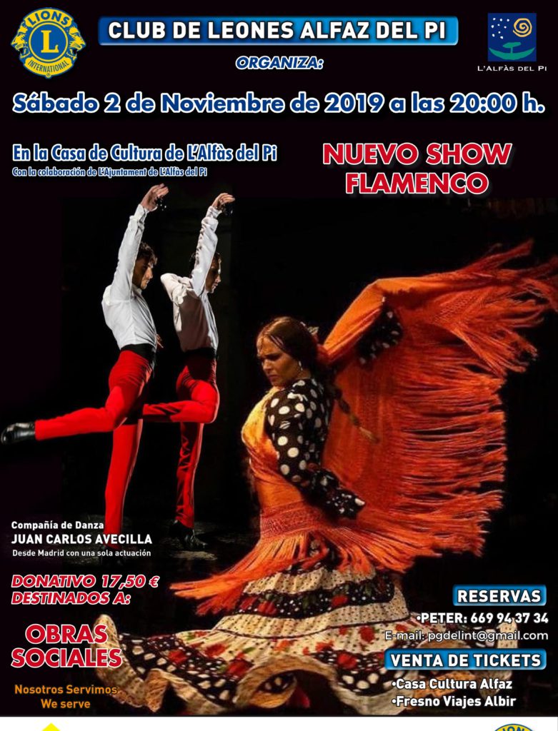 Flamenco Show at The Lions Club of L’Alfas del Pi