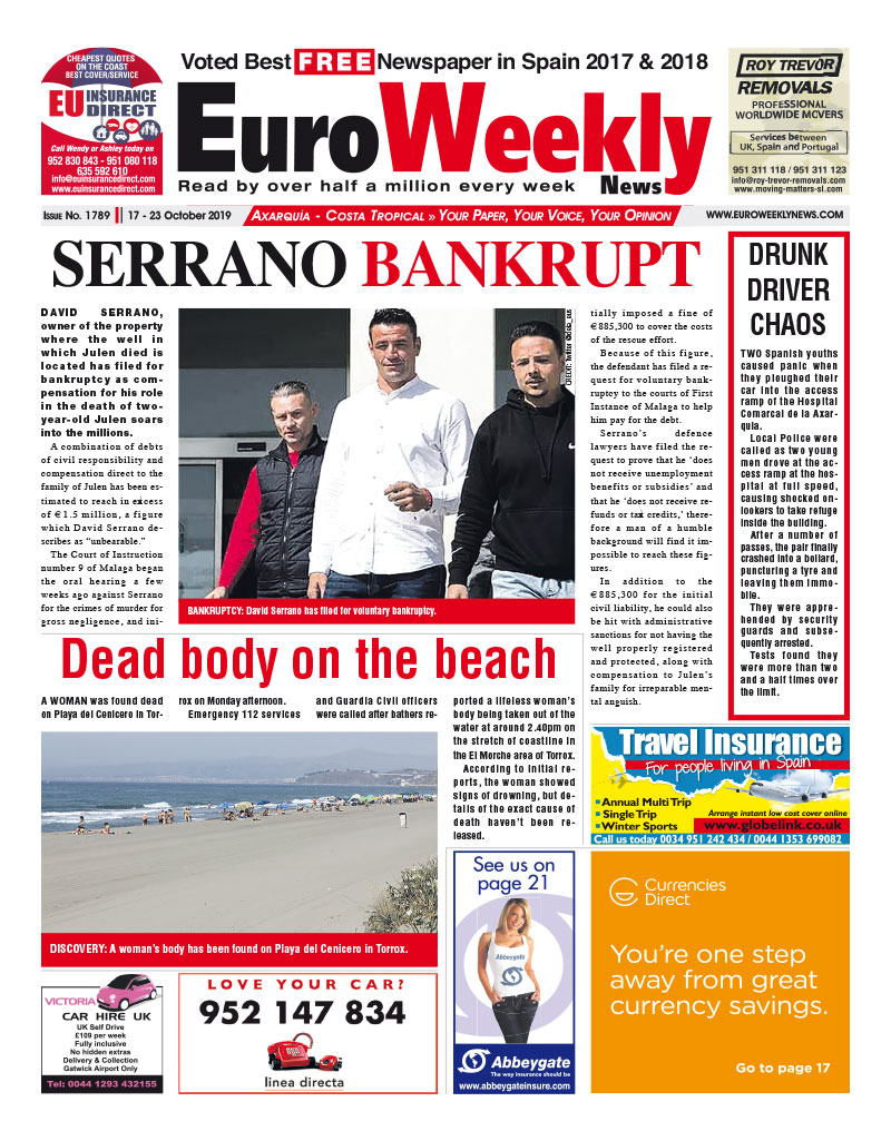 Euro Weekly News - Axarquia 17 - 23 October 2019 Issue 1789