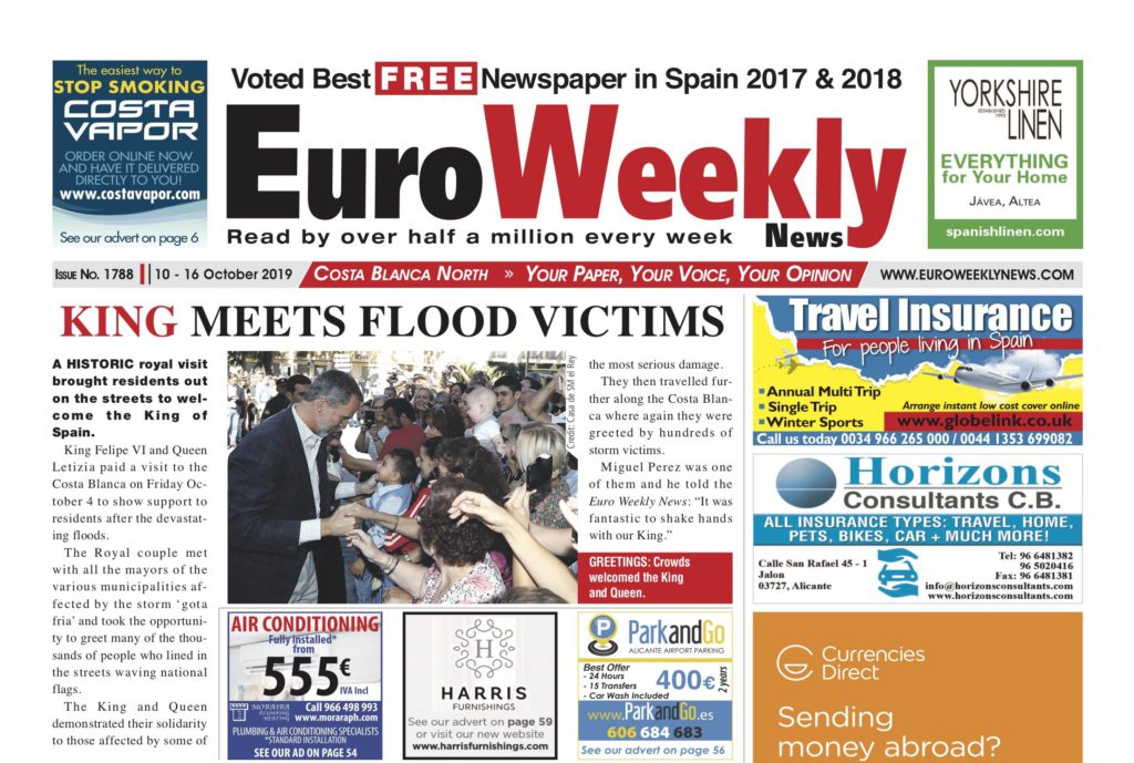 Costa Blanca North - Next Edition of Euro Weekly News Out This Thursday!
