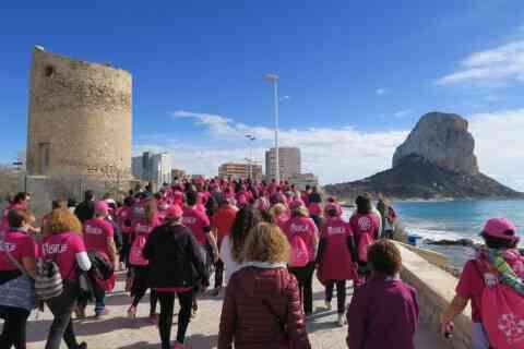 Marching Against Cancer In Calpe