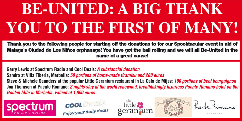 BE-UNITED: A BIG THANK YOU TO THE FIRST OF MANY!