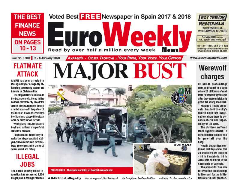 Euro Weekly News - Axarquia 2 - 8 January 2020 Issue 1800