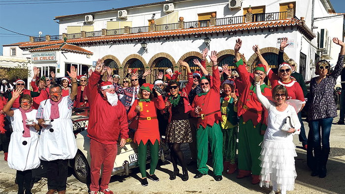 CHRISTMAS RUN: There were prizes for the best-dressed crew.