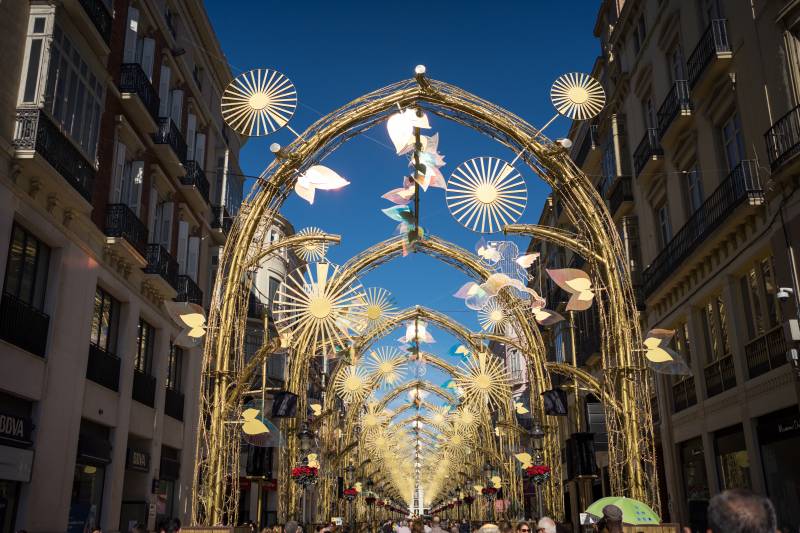 Malaga lights up over 500 streets for Christmas