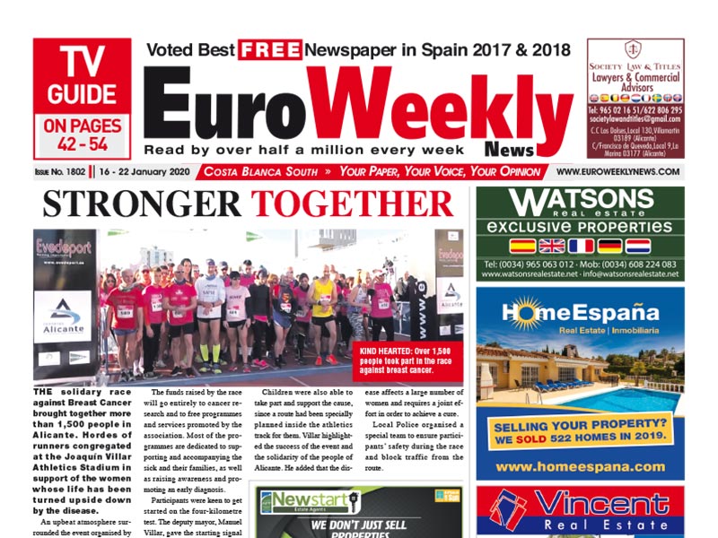 Costa Blanca South 16 - 22 January 2020 Issue 1802