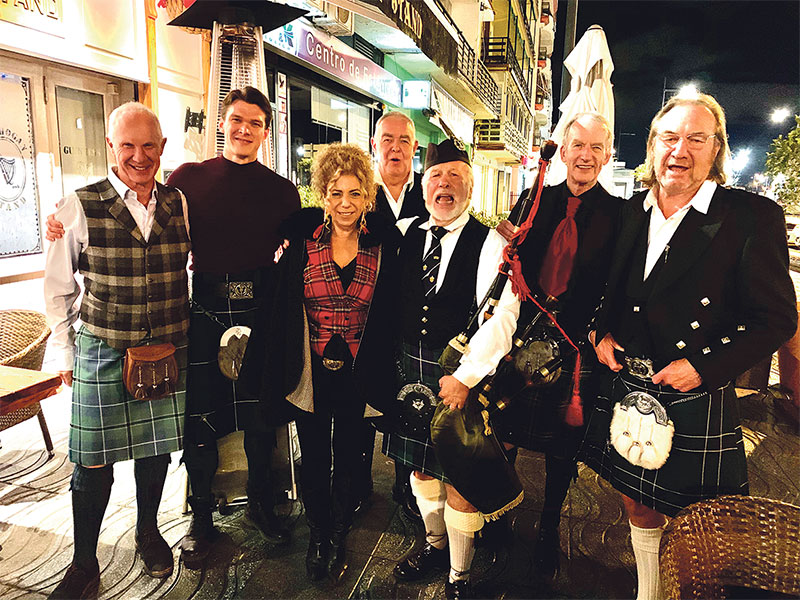 BURNS NIGHT: Paying tribute to the National Bard of Scotland.