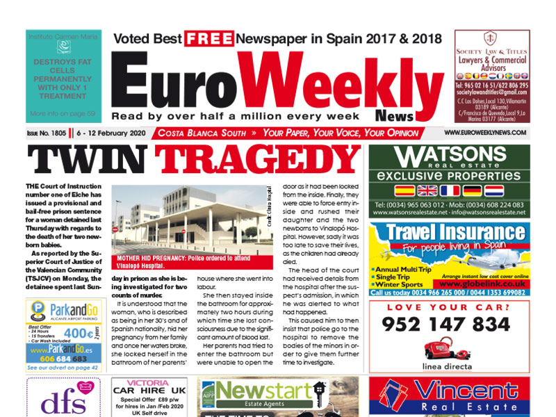 Costa Blanca South 6 - 12 February 2020 Issue 1805