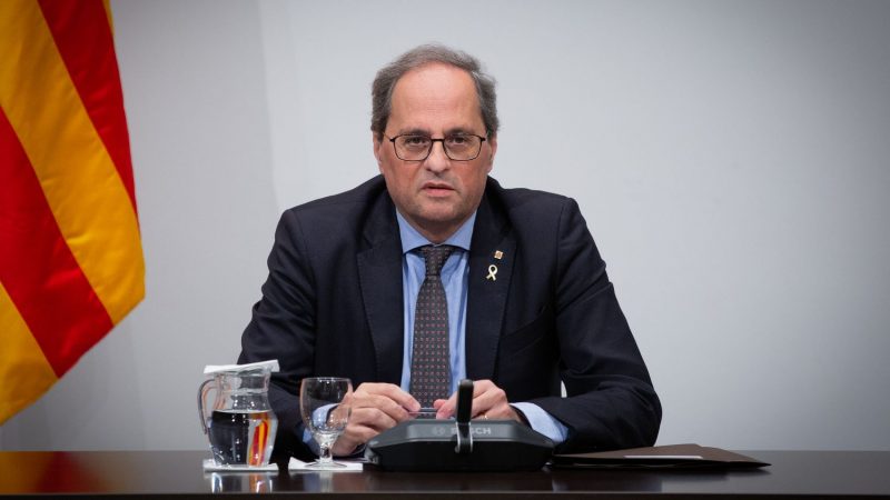 CATALAN PREMIER QUIM TORRA DEMANDS THAT THE SPANISH GOVERNMENT ISOLATE THE ENTIRE REGION