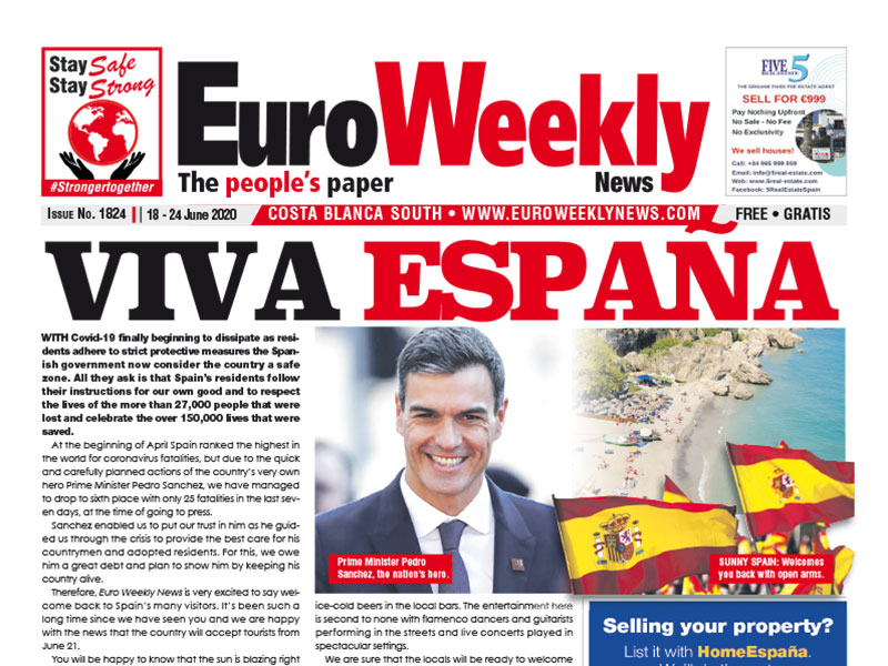 Costa Blanca South 18 - 24 June 2020 Issue 1824
