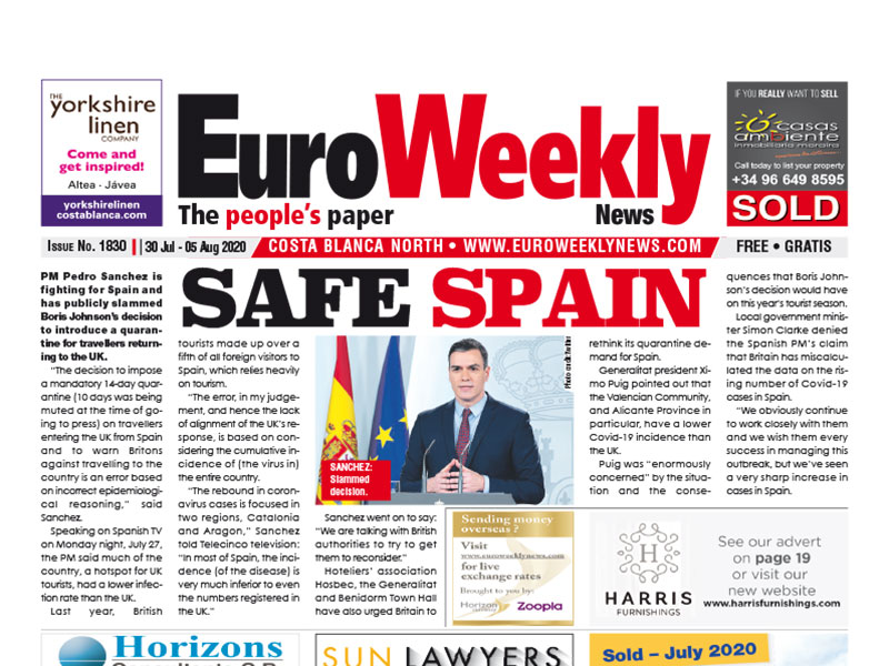 Costa Blanca North 30 July - 5 August 2020 Issue 1830