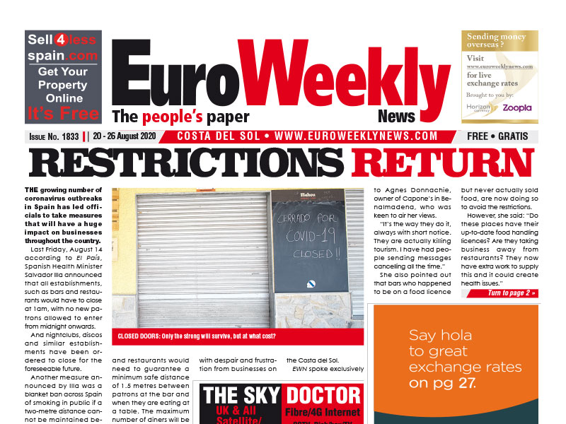 Costa del Sol 20 - 26 August 2020 Issue 1833
