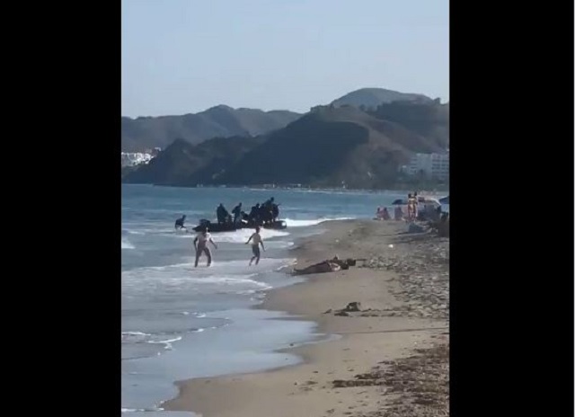 Immigrants surprise Mojacar beach-goers