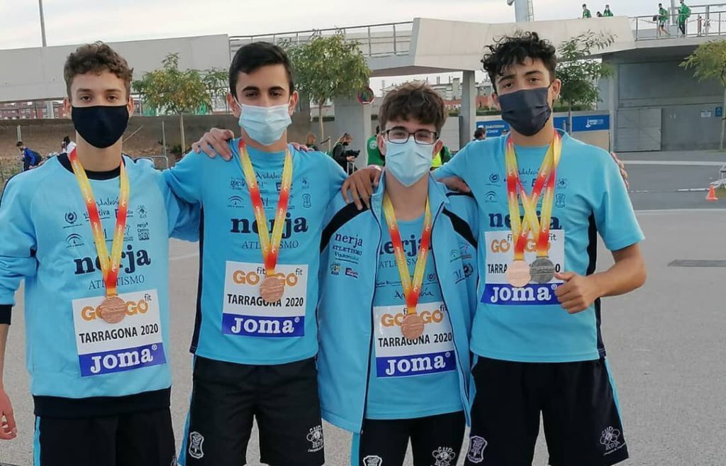 The under 18´s Athletics team in Nerja wins six medals