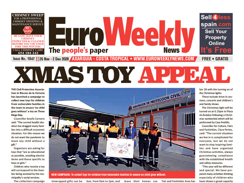 Axarquia 26 November - 2 December 2020 Issue 1847 - English news in Spain