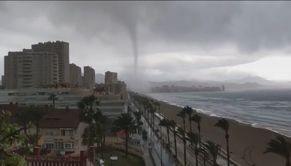Watch: ‘Tornado’ Spotted Off The Costa Blanca Coast