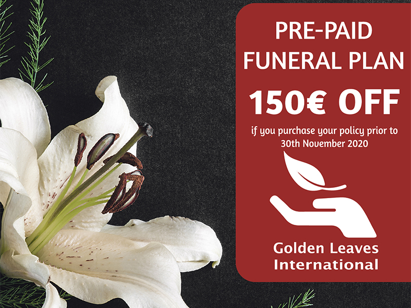 Huge savings on Funeral Plans with Golden Leaves