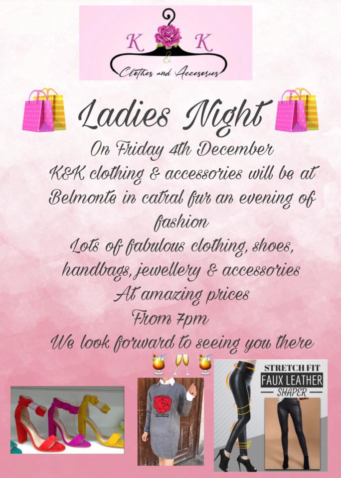Ladies Fashion Night at Belmontes Cafe in Catral