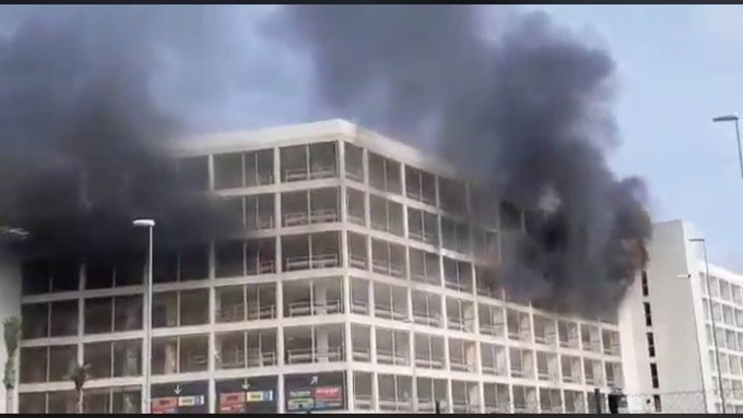 Fire at the car park