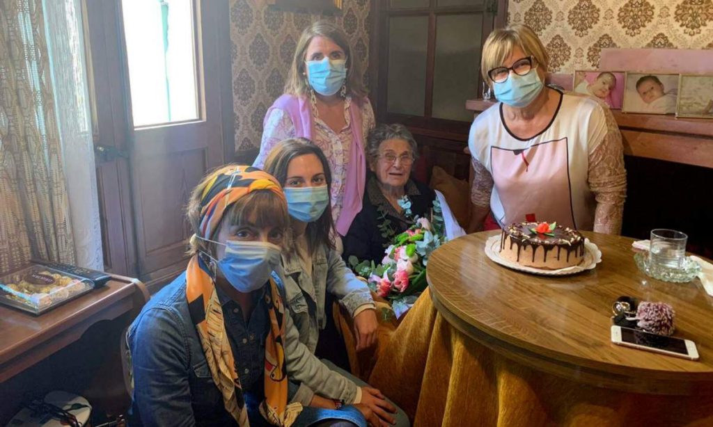 Happy Birthday: Celebrating her 100th birthday with masks and social distancing