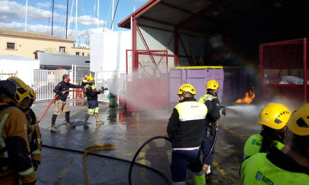 Fire simulation at Moll Vell