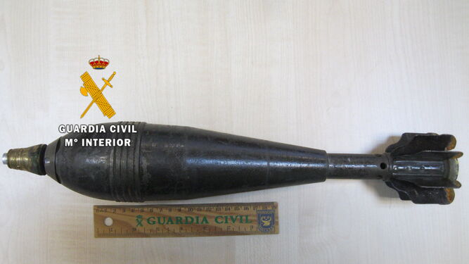 Mortar Grenade From Civil War Deactivated in Mijas