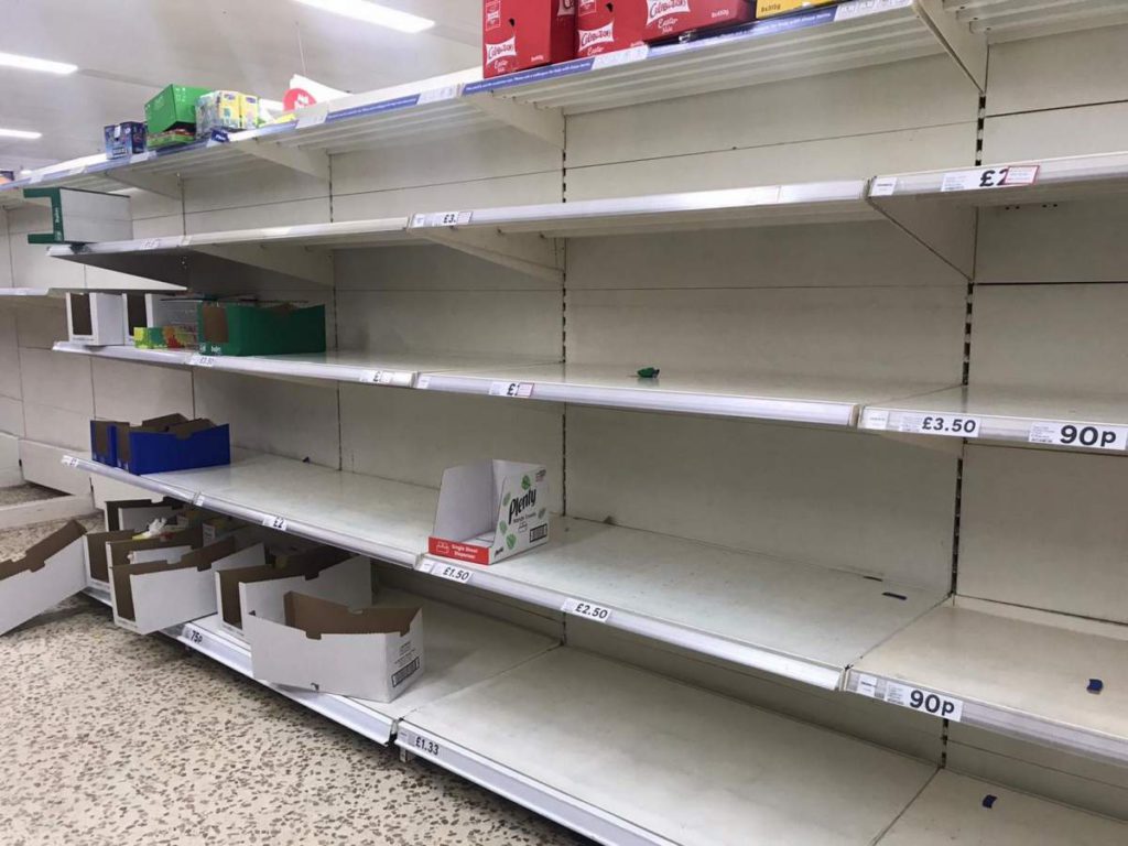 Brits In Supermarket Panic-Buying Frenzy On First Day Of Third Lockdown