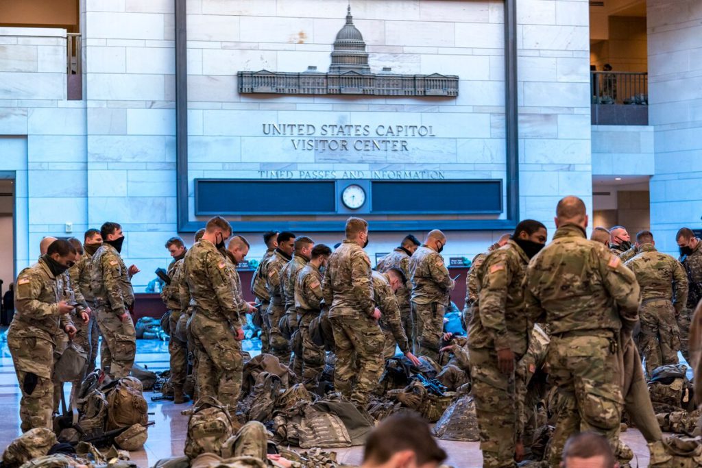 Capitol Hill Halls Filled With National Guard Troops Instead Of Tourists And Staffers