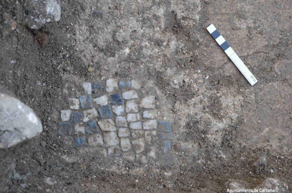 Original location of Roman mosaic discovered in Cartama