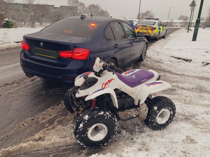 Quad Bikers Condemned as 'Selfish and Stupid' After Icy Stunts