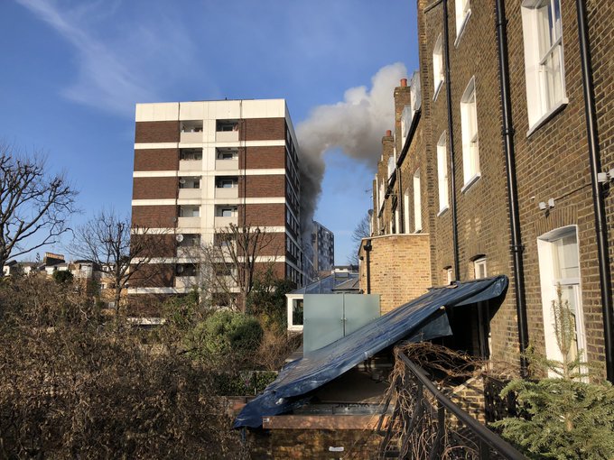 Firefighters Battle Blaze In West London Flats