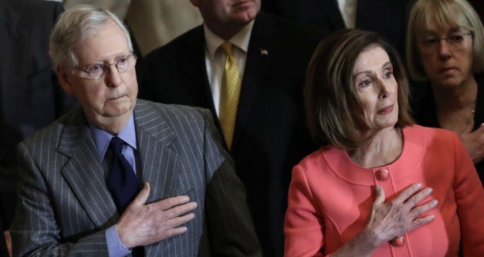 Homes Of Nancy Pelosi And Mitch McConnell Vandalised