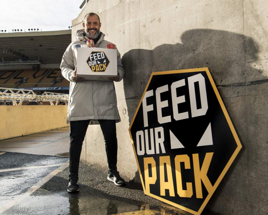 Wolves Boss Nuno Espirito Santo Donates £250,000 to Food Poverty Fund