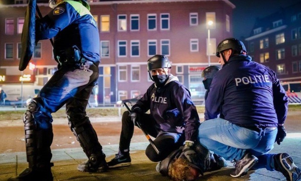 Third Night Of Violent Curfew Riots Across The Netherlands