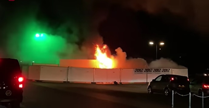 Rioting Dutch Youths Set COVID Testing Centre Ablaze
