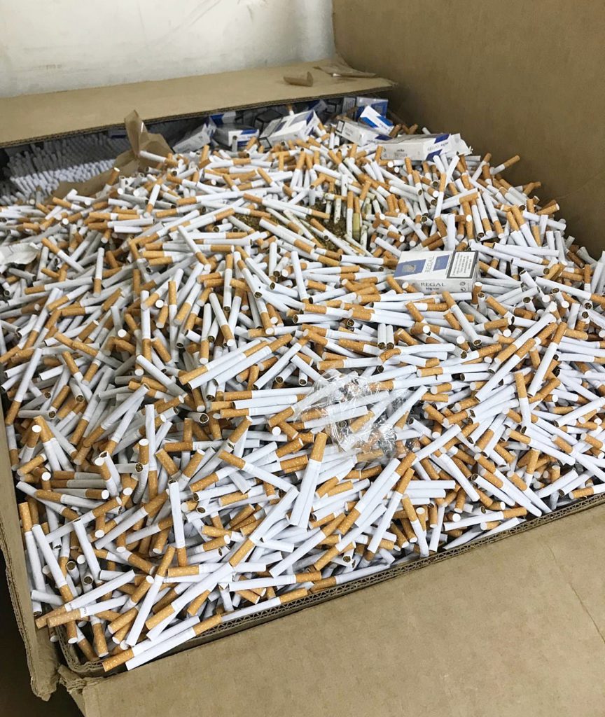 1 million a day cigarette haul
