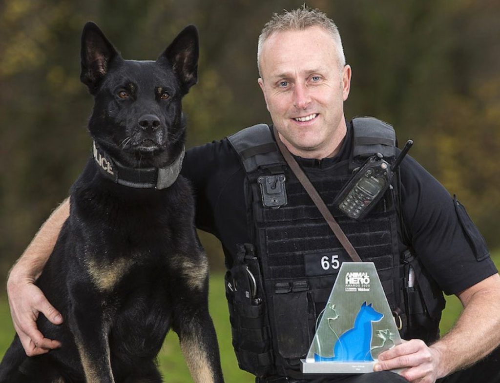Hero Police Dog Max Wins Award for Rescue of Mum and Baby