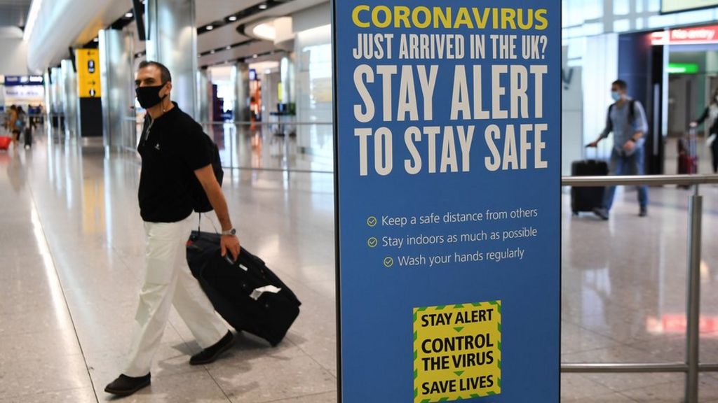 UK Arrivals 'To Be Tested For Covid-19 On Day 2 AND 8 Of Quarantine'