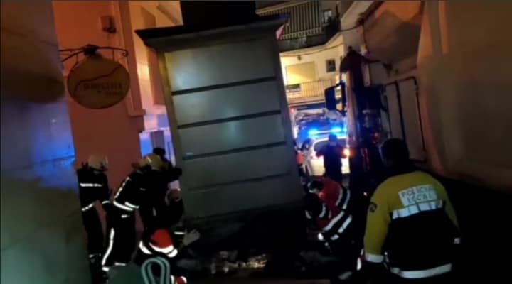Homeless woman thrown in rubbish disposal unit in Marbella